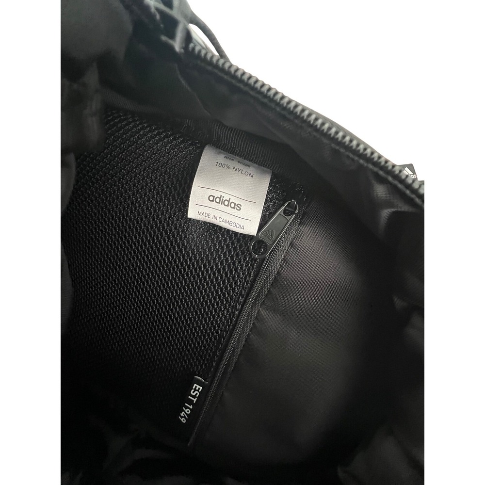 Adidas Must Have Mini Backpack Black White Nylon Small Bag IR0854 New With Tags - Picture 4 of 7